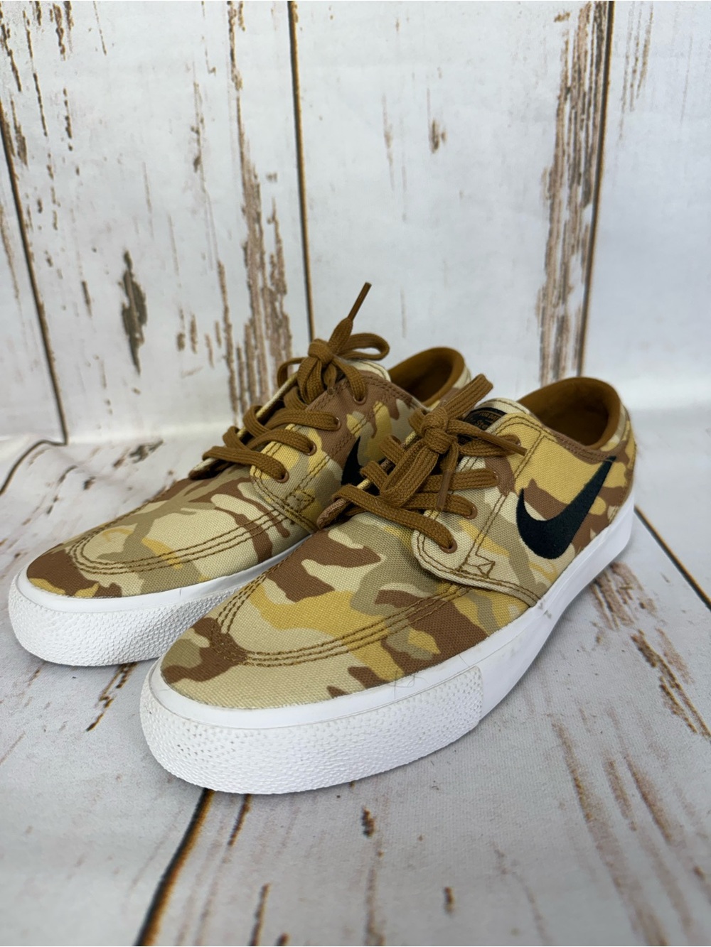 Nike SB Zoom Stefan Janoski, Desert Camo Camo Uppers, Zoom Air. Size 7.5